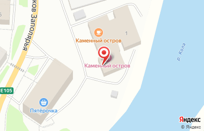 Сауна Каменный остров на карте