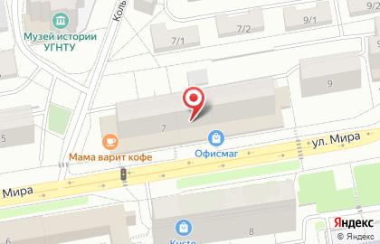 Юридический колледж в Уфе на карте