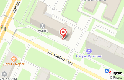 Отдел полиции №2 УМВД России по г. Мурманску в Мурманске на карте