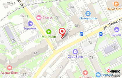 Сеть фирменных салонов МегаФон в Советском районе на карте