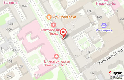 Медицинский центр Гиппократ в Василеостровском районе на карте