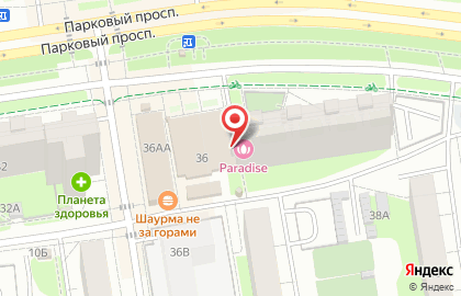 Агентство недвижимости Солнечный город на Парковом проспекте на карте