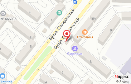 ООО Лаура в 1-ом микрорайоне на карте