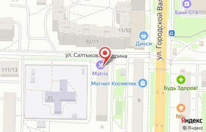 Парикмахерская эконом-класса эконом-класса на улице Салтыкова-Щедрина на карте