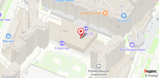 Фитнес-клуб Fitness 24 на метро Проспект Просвещения на карте