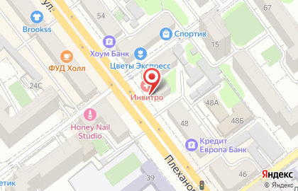 Тема на Плехановской улице на карте