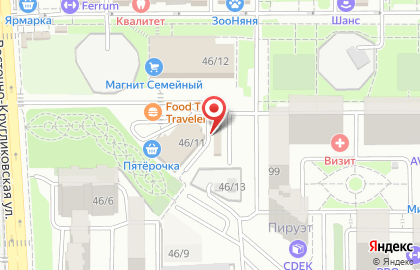 Магазин овощей и фруктов на Восточно-Кругликовской улице на карте