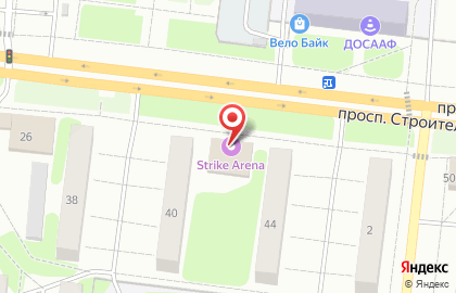 ТЦ Надежда на проспекте Строителей на карте