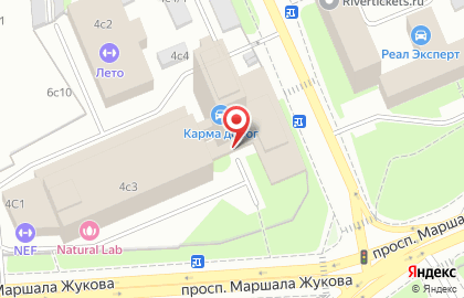 Служба эвакуации автомобилей Эвакуатор МСК на проспекте Маршала Жукова на карте