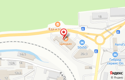 Торговая компания Практик в Первореченском районе на карте