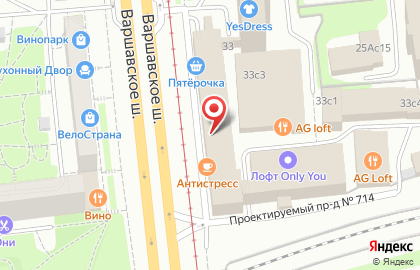 Магазин Мир Швейных Машин на Варшавском шоссе на карте