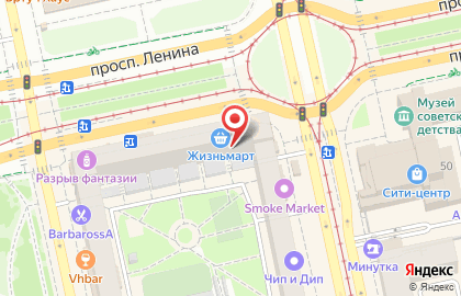 Ломбард Драгоценности Урала в Октябрьском районе на карте