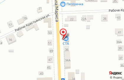 Старожиловоагроснаб на улице Карла Маркса на карте