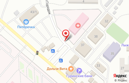 Доступная кофейня Подорожник на улице Лесного городка на карте
