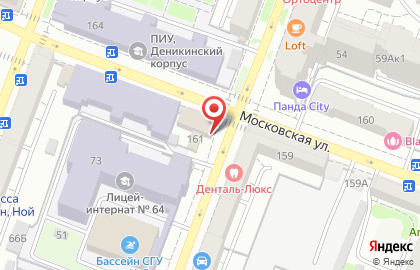 Дирижабль на Московской улице на карте