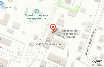 Отдел по вопросам миграции Пушкинское на Оранжерейной улице на карте