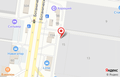 Магазин автозапчастей Ладья в Автозаводском районе на карте