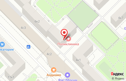 Поликлиника на улице Строителей на карте