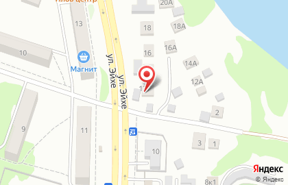 Автокомплекс в Первомайском районе на карте