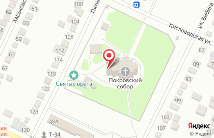 Собор Покрова Пресвятой Богородицы на Пятигорской улице на карте