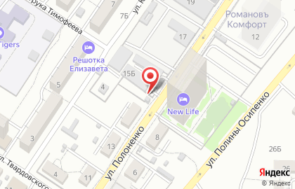 Автостоянка на ул. Полоненко, 15Б/1 на карте