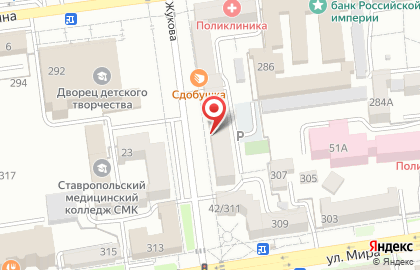 Квартирное бюро как Дома на улице Маршала Жукова на карте