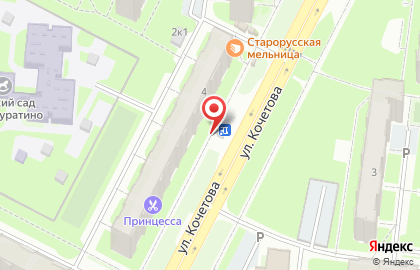 Киоск фастфудной продукции в Великом Новгороде на карте