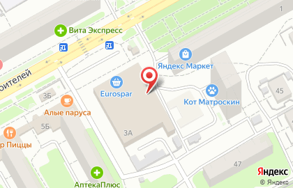 Москва на проспекте Кораблестроителей на карте