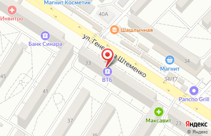 Банк ВТБ в Краснооктябрьском районе на карте