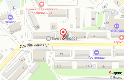 Салон красоты Стильный город на Пограничной улице на карте