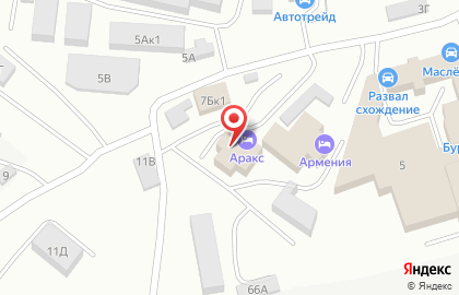 Гостиничный комплекс Аракс в Железнодорожном районе на карте