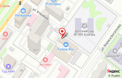 Магазин автобагажников и фаркопов ФарркопРос в Октябрьском районе на карте