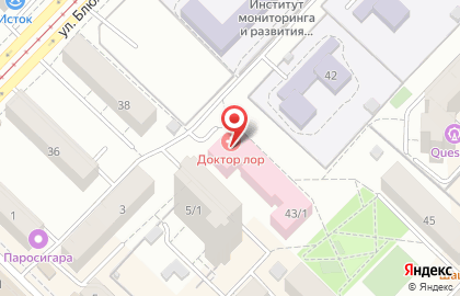 Клиника Доктор ЛОР в Новосибирске на карте