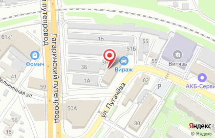 Цинкарь на улице Пугачёва на карте