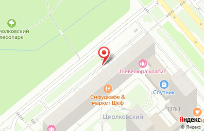 Сервисный центр Циолковский на проспекте Ленина на карте