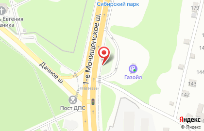 Доступная кофейня Подорожник в Заельцовском районе на карте