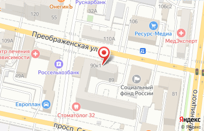 Лаборатория Новые медицинские технологии на Преображенской улице на карте