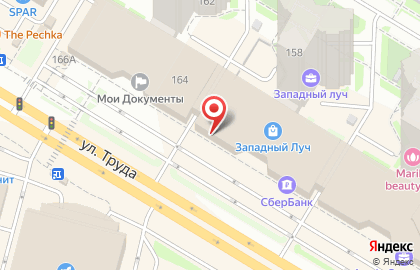 Банк Снежинский на улице Труда на карте