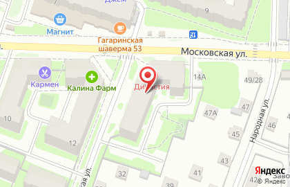 Стоматология ДИНАСТИЯ на Московской улице на карте