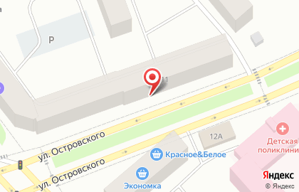 Салон ювелирных изделий Сапфир на улице Островского на карте