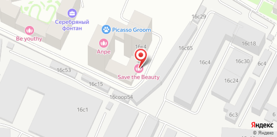 Клиника косметологии Save the Beauty на Новоалексеевской улице на карте