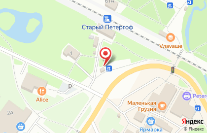Киоск по продаже печатной продукции Полюс в Петродворцовом районе на карте