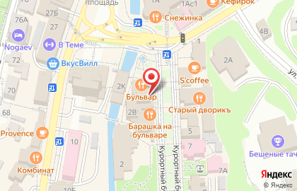 Отель Венеция в Кисловодске на карте