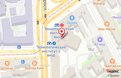 Петербургский Метрополитен, Информационно-справочная Служба на карте