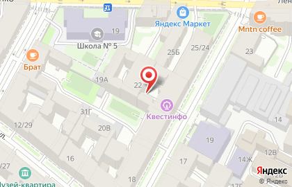 Мини-отель Samsonov Hotels на Кирилловской улице на карте