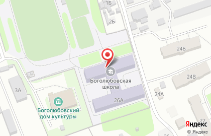 Боголюбовская средняя общеобразовательная школа им. чемпионки мира по шахматам Е.И. Быковой на улице Ленина на карте