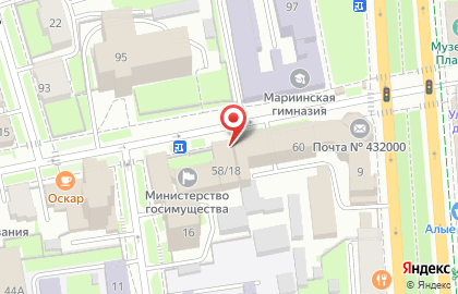 Телекоммуникационная компания Ростелеком на улице Льва Толстого на карте