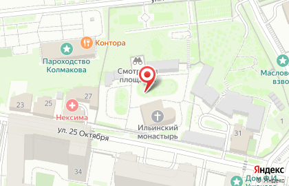 Ильинский женский монастырь на карте