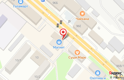 Супермаркет Магнит на Советской улице на карте