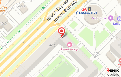 Переводческое бюро Скрипта на проспекте Вернадского на карте